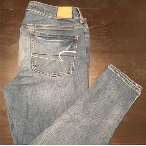 2 American Eagle jeans size 14 short